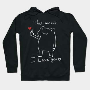 Showing love design Hoodie